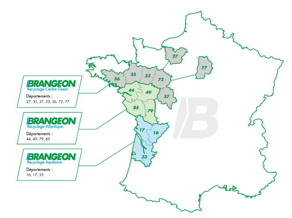 Carte nouvelle organisation Brangeon Recyclage